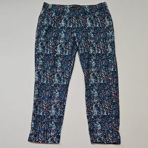 Levi's Women's Mid Rise Skinny Jeans - Blue and Orange Pattern